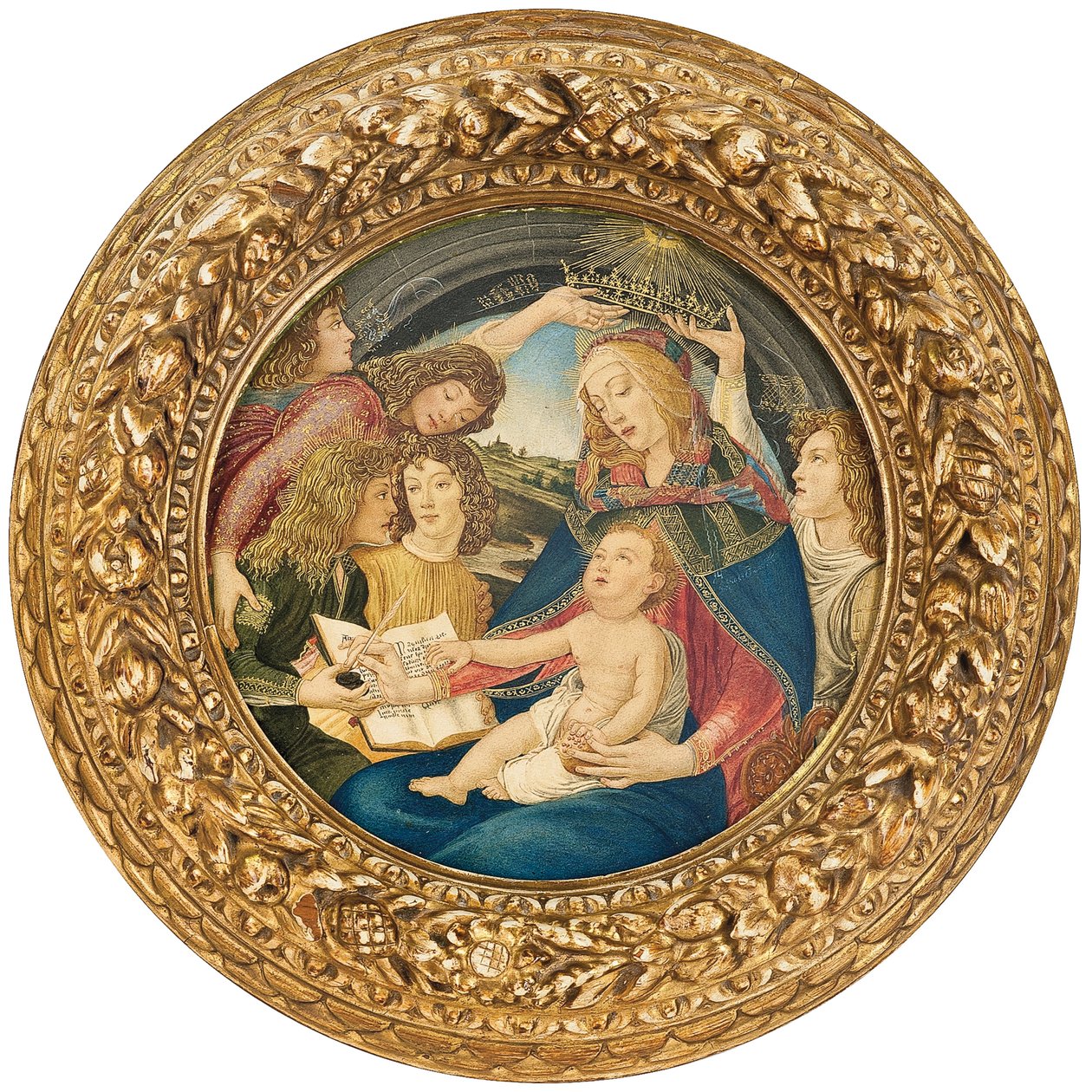 Madona z Magnificatu, kruh Ricciarda Meacciho od Sandro Botticelli