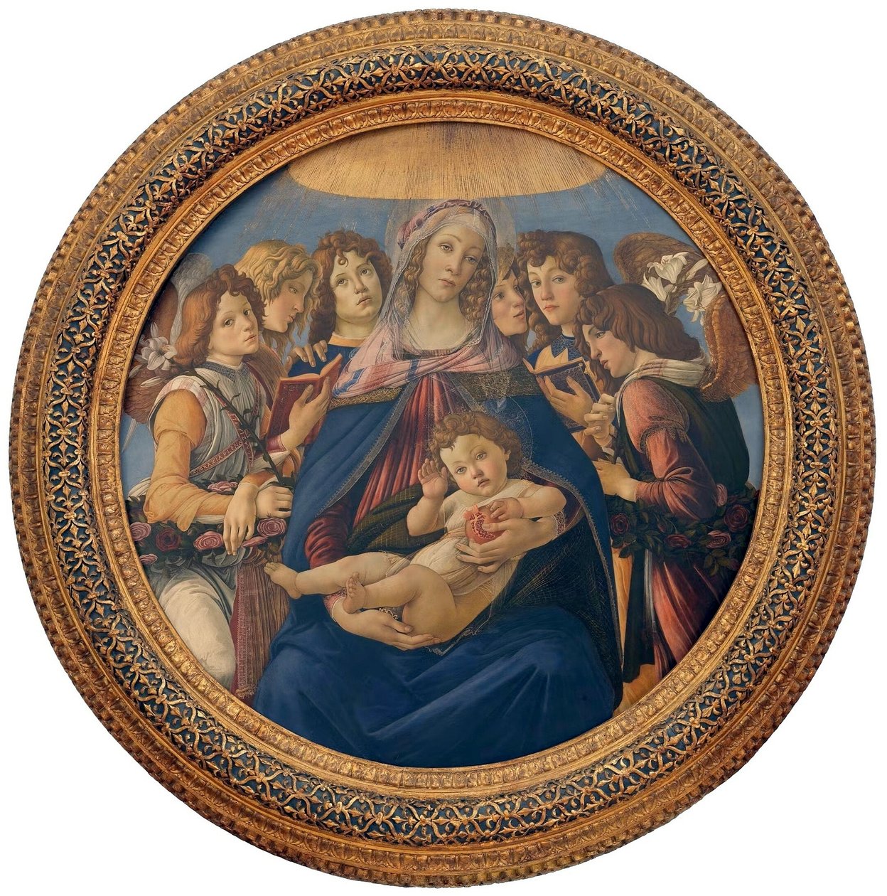 Madona z granátového jablka od Sandro Botticelli