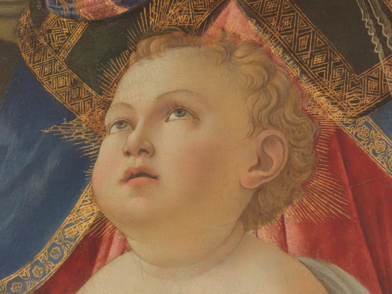 Marie s dítětem a pěti anděly od Sandro Botticelli