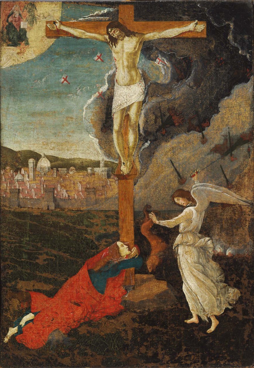 Mystické ukřižování od Sandro Botticelli