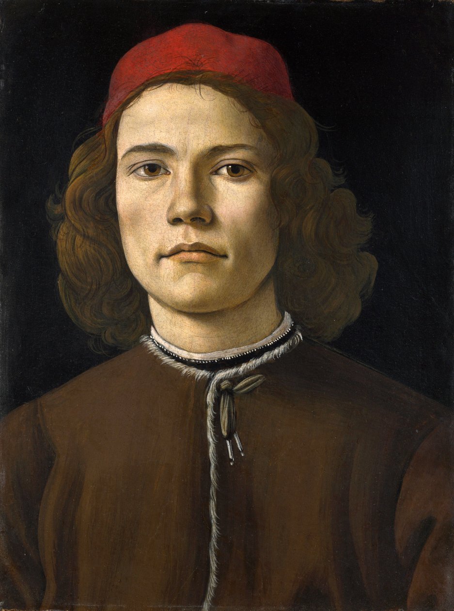 Portrét mladého muže od Sandro Botticelli