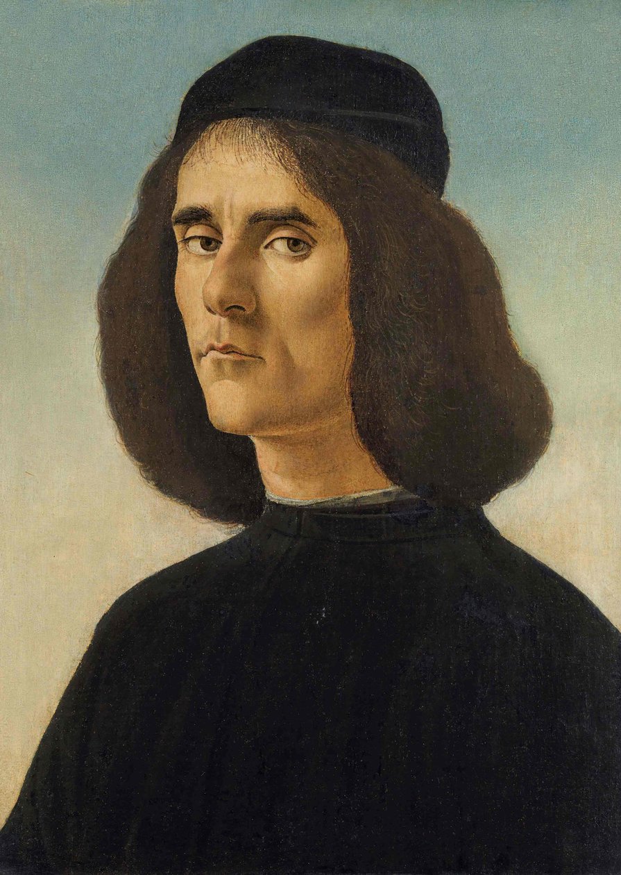 Portrét Michaela Tarchaniota Marullus, c. 1500 od Sandro Botticelli