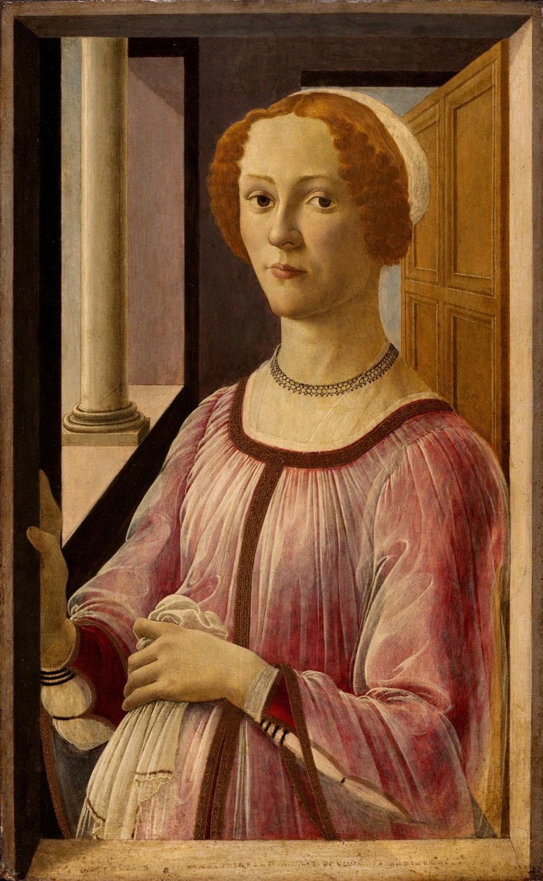 Portrét Smeraldy Bandinelli, cca 1475 od Sandro Botticelli