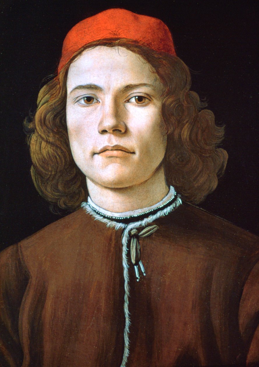 Portrét mladého muže, c1480-1485 od Sandro Botticelli
