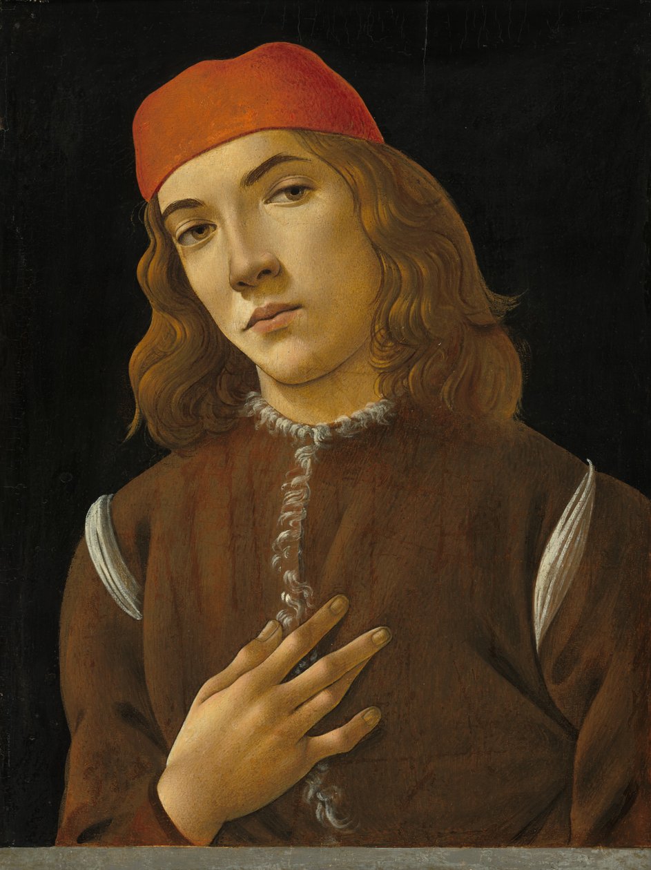Portrét mládí od Sandro Botticelli