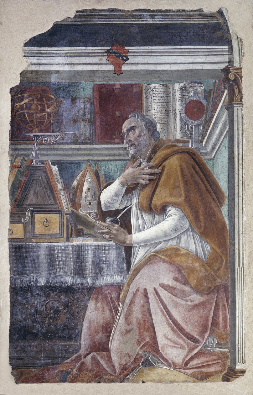 Svatý Augustin ve své pracovně od Sandro Botticelli