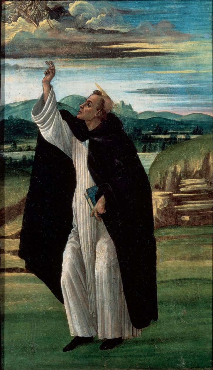 Svatý Dominik, 90. léta 14. století od Sandro Botticelli