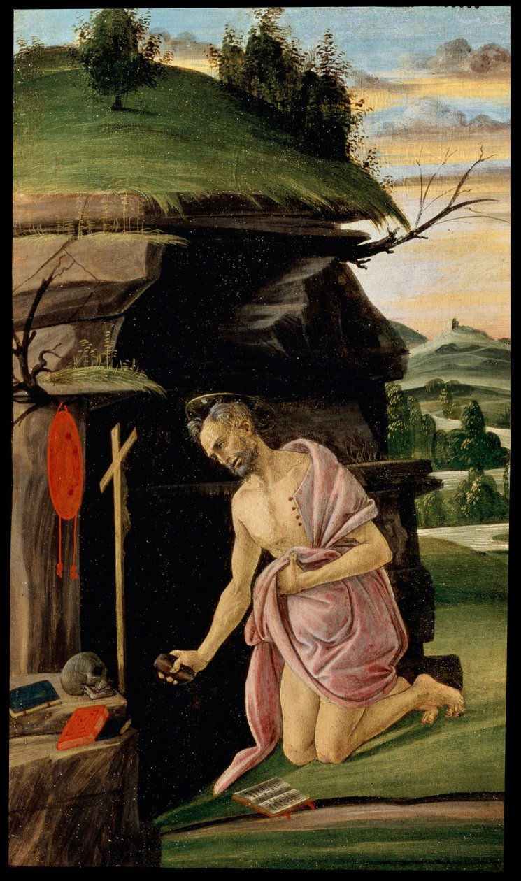 Svatý Jeroným, mezi 1498 a 1505 od Sandro Botticelli