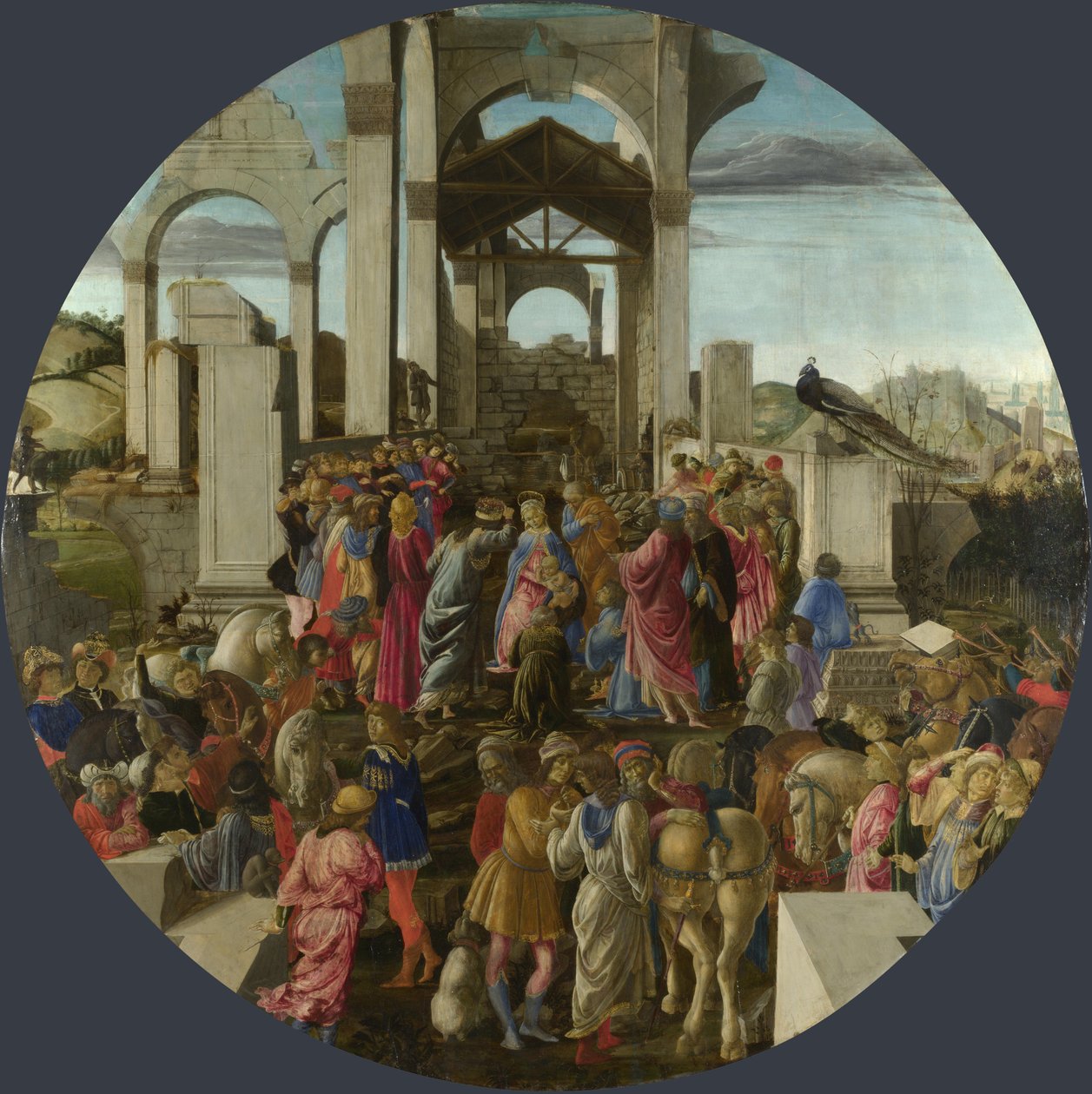 Klanění králů, cca 1470-1475 od Sandro Botticelli