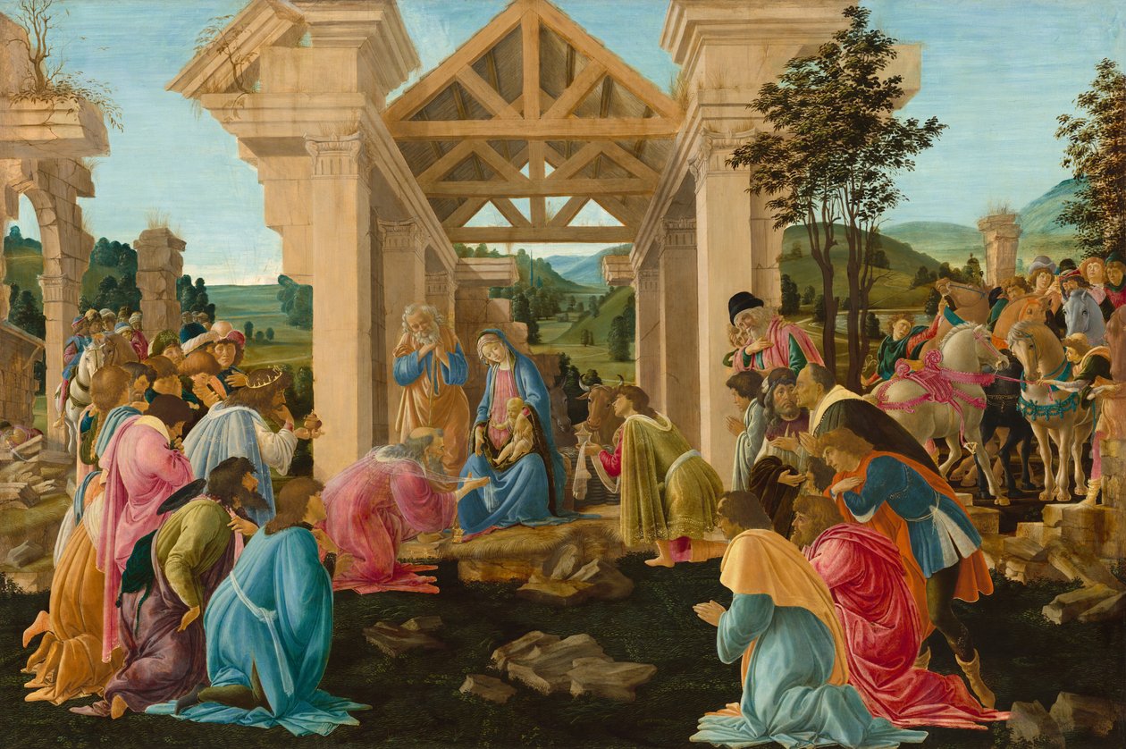 Klanění tří králů od Sandro Botticelli
