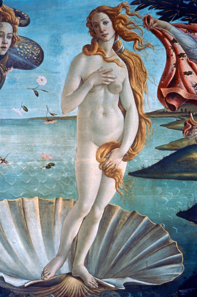Detail Zrození Venuše, c1485 od Sandro Botticelli