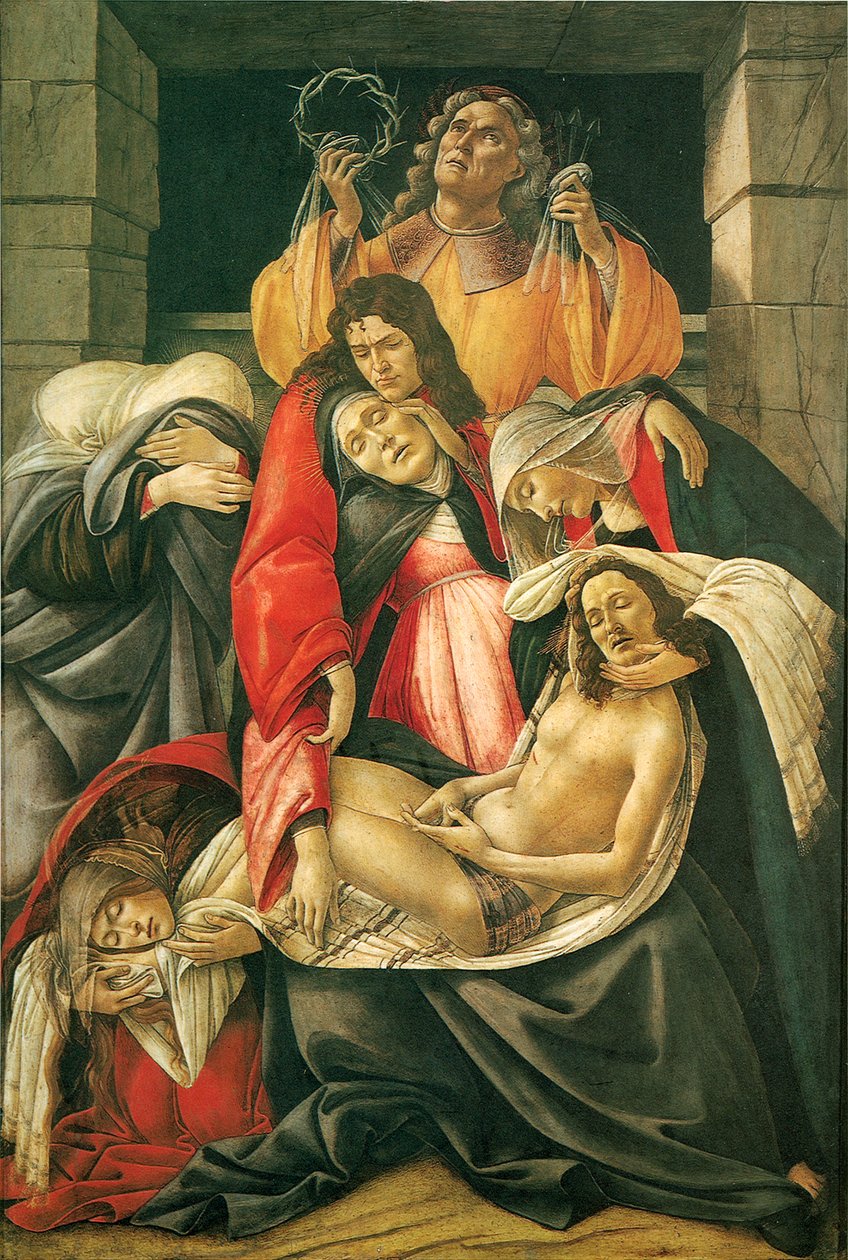 Pláč nad mrtvým Kristem od Sandro Botticelli