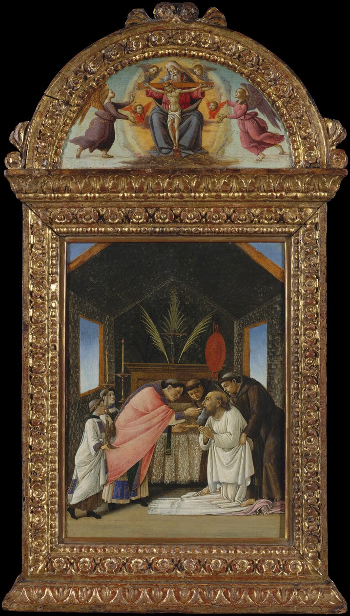 Poslední přijímání svatého Jeronýma, počátek 90. let 14. století. od Sandro Botticelli