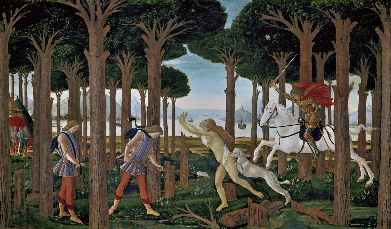 Příběh Nastagia degli Onesti I od Sandro Botticelli
