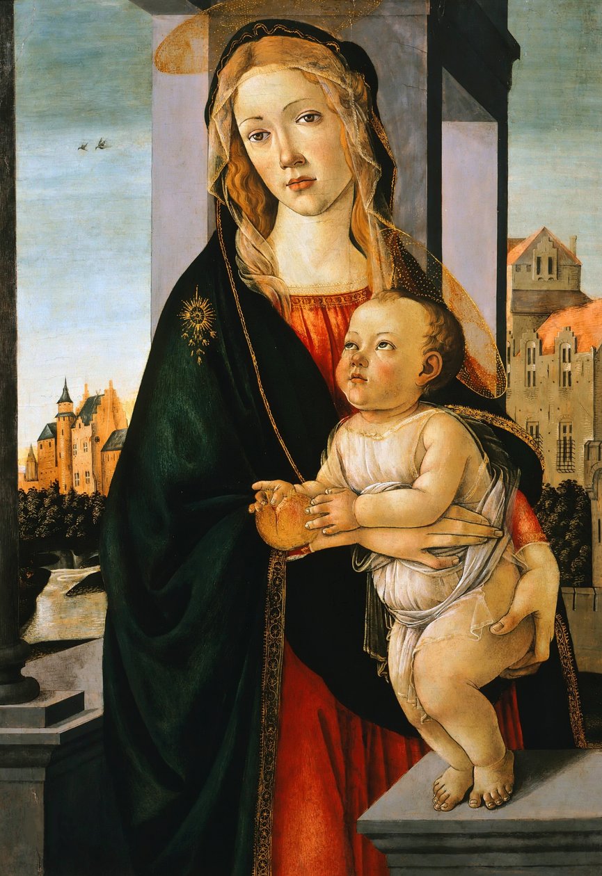 Panna a dítě, c. 1480. od Sandro Botticelli