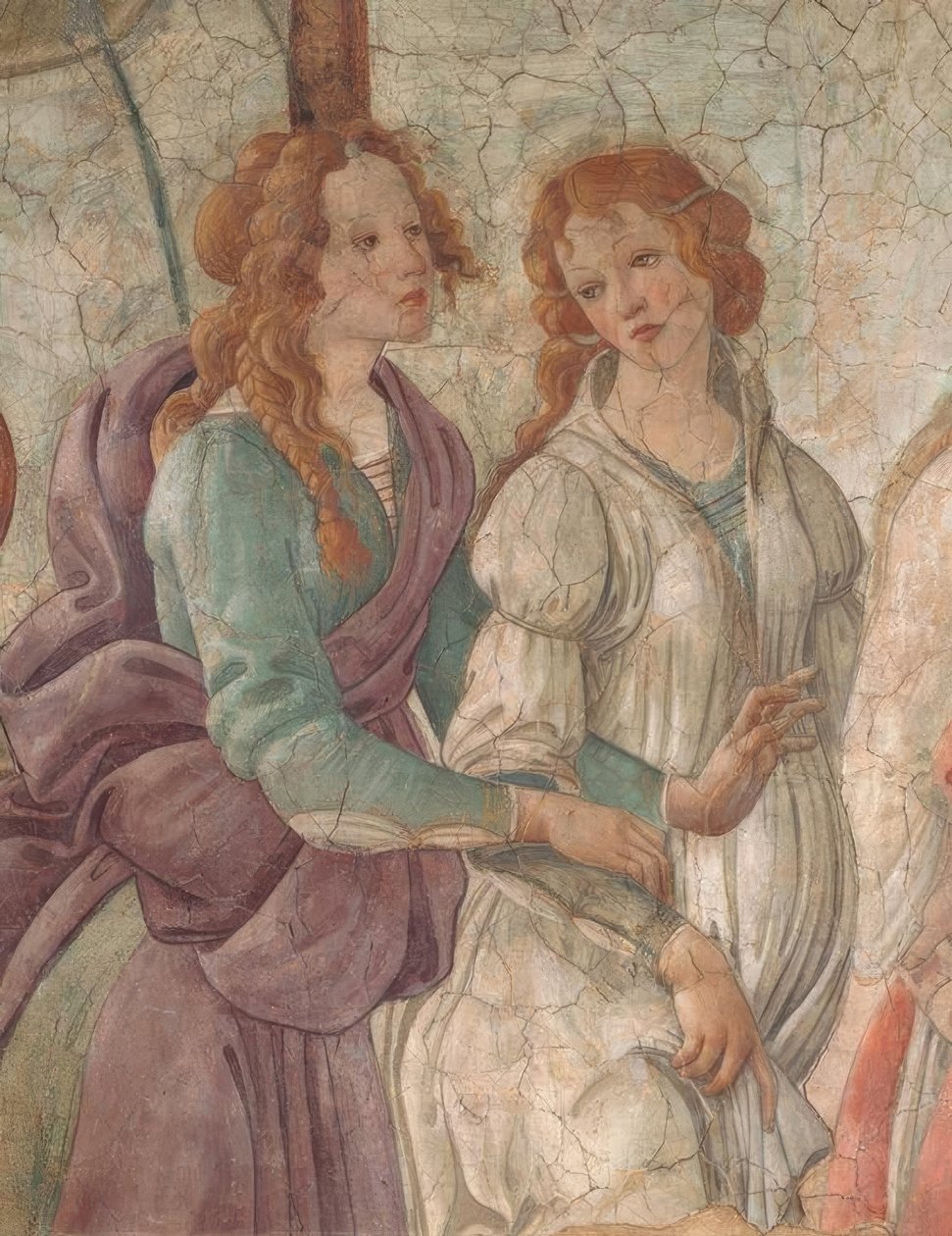 Venus and the Graces nabízející dárky dívce, 1480–83, od Sandro Botticelli