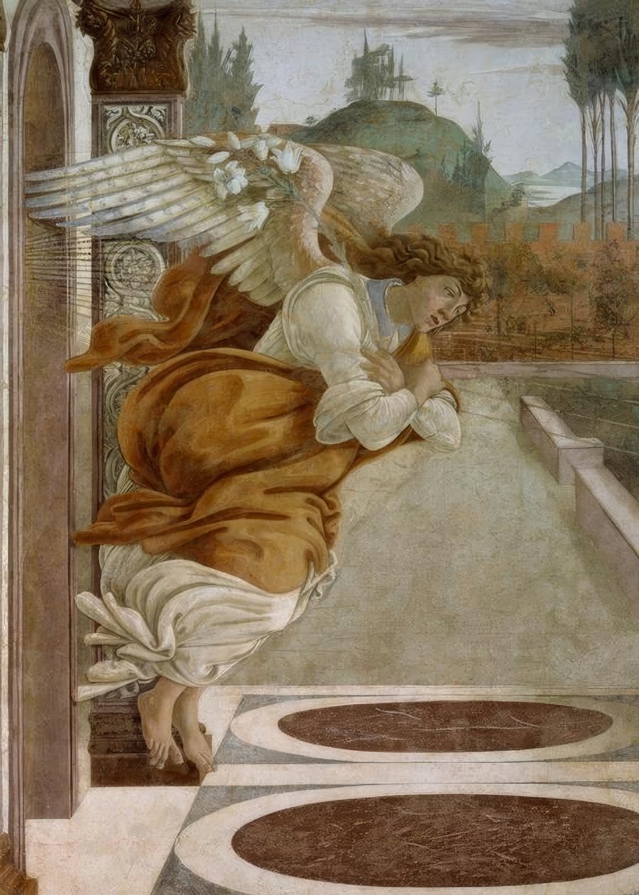 Zvěstování od S.Martina od Sandro Botticelli