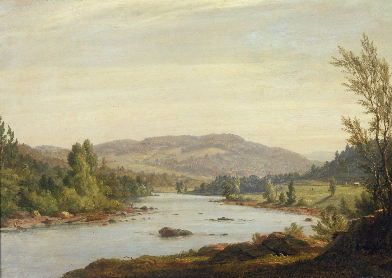 Krajina s řekou (scéna v severním New Yorku), 1849 od Sanford Robinson Gifford