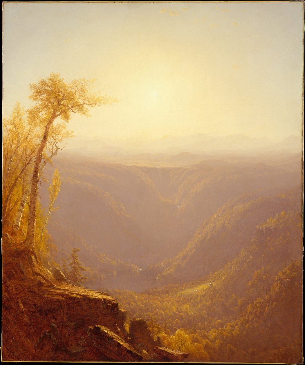 Soutěska v horách (Kauterskill Clove) od Sanford Robinson Gifford