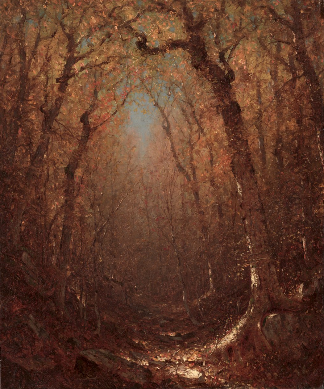 Podzim, lesní cesta, 1876. od Sanford Robinson Gifford