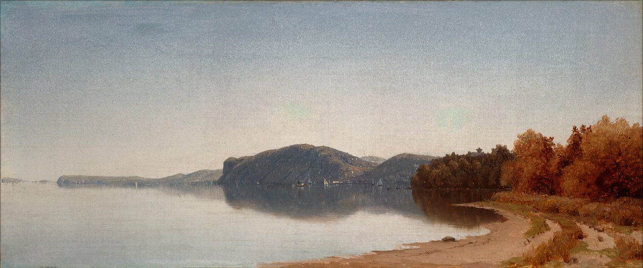 Hook Mountain, poblíž Nyack, na Hudsonu od Sanford Robinson Gifford