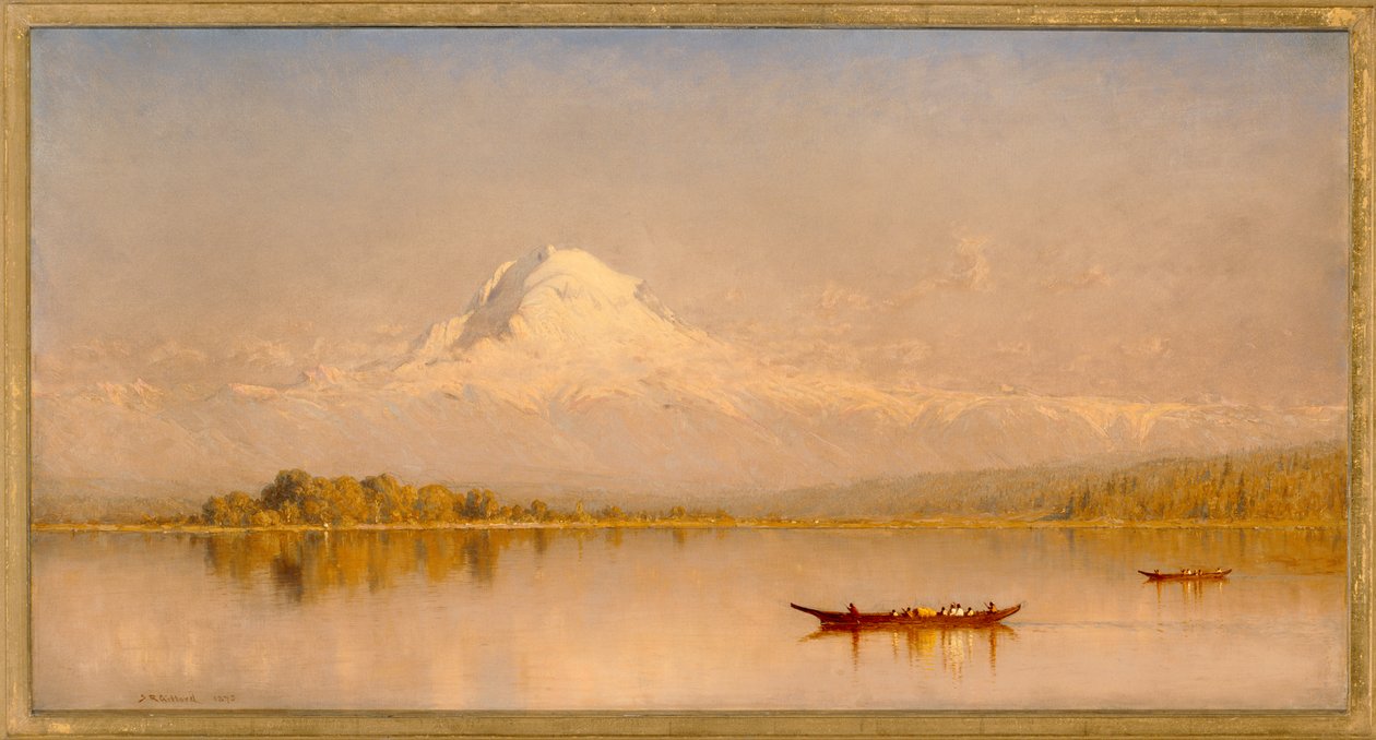 Mount Rainier, Tacomský záliv - Puget
Sound od Sanford Robinson Gifford