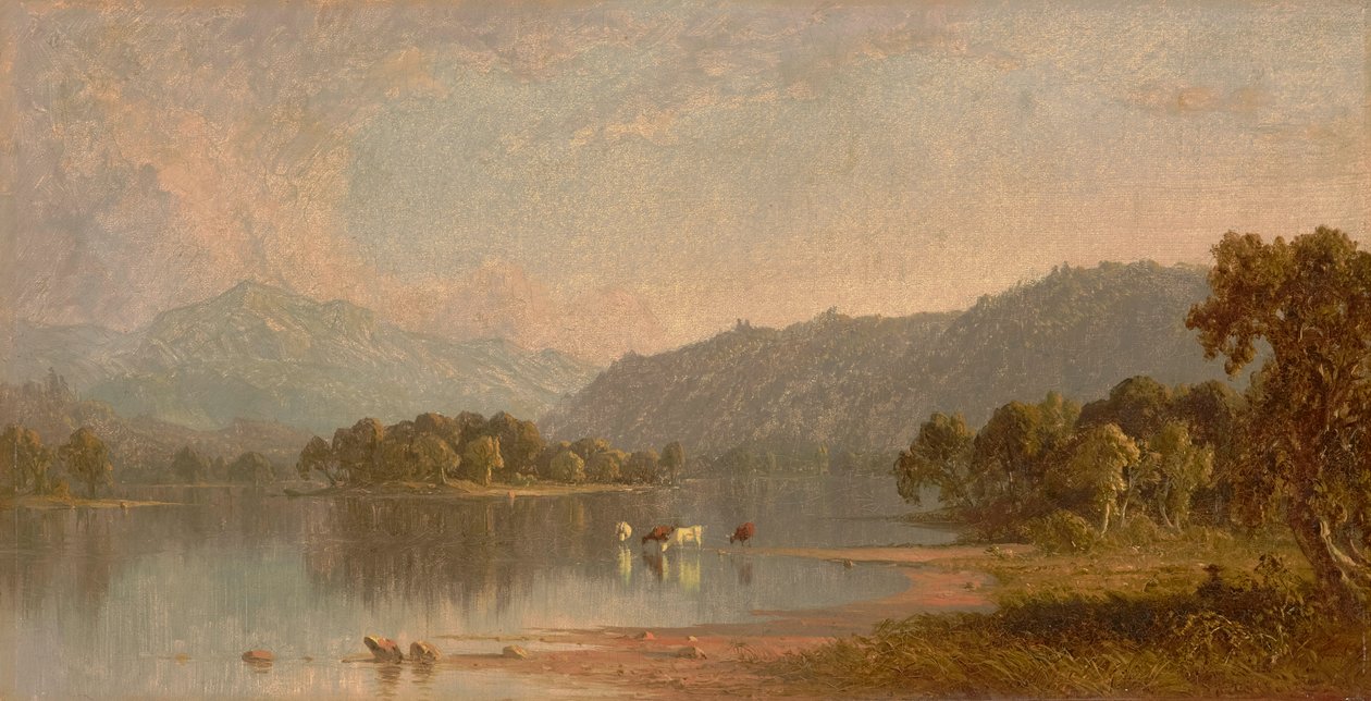 Mount Washington od řeky Saco 1858 (olej na plátně) od Sanford Robinson Gifford