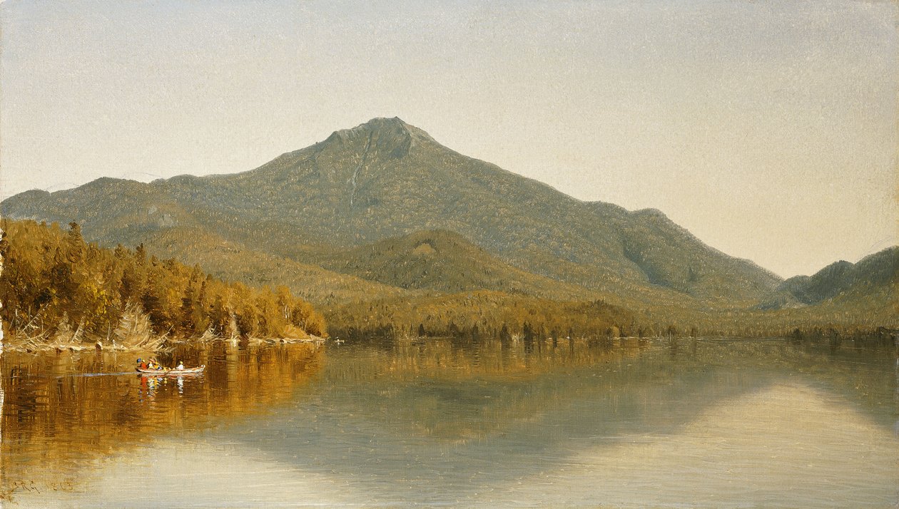 Mount Whiteface z Lake Placid, v Adirondacks, 1863 od Sanford Robinson Gifford