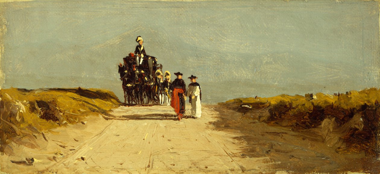 Na římské Campagna (olej na plátně položeném na panelu) od Sanford Robinson Gifford