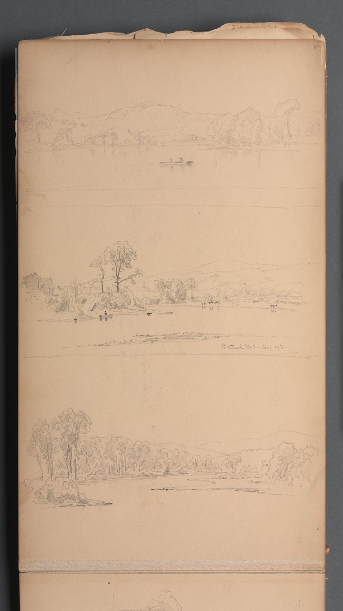 Náčrtník, strana 05: Bethel ME 19. srpna 1859. od Sanford Robinson Gifford