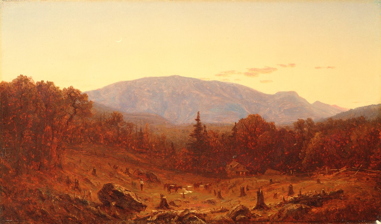 Soumrak na Hunter Mountain od Sanford Robinson Gifford