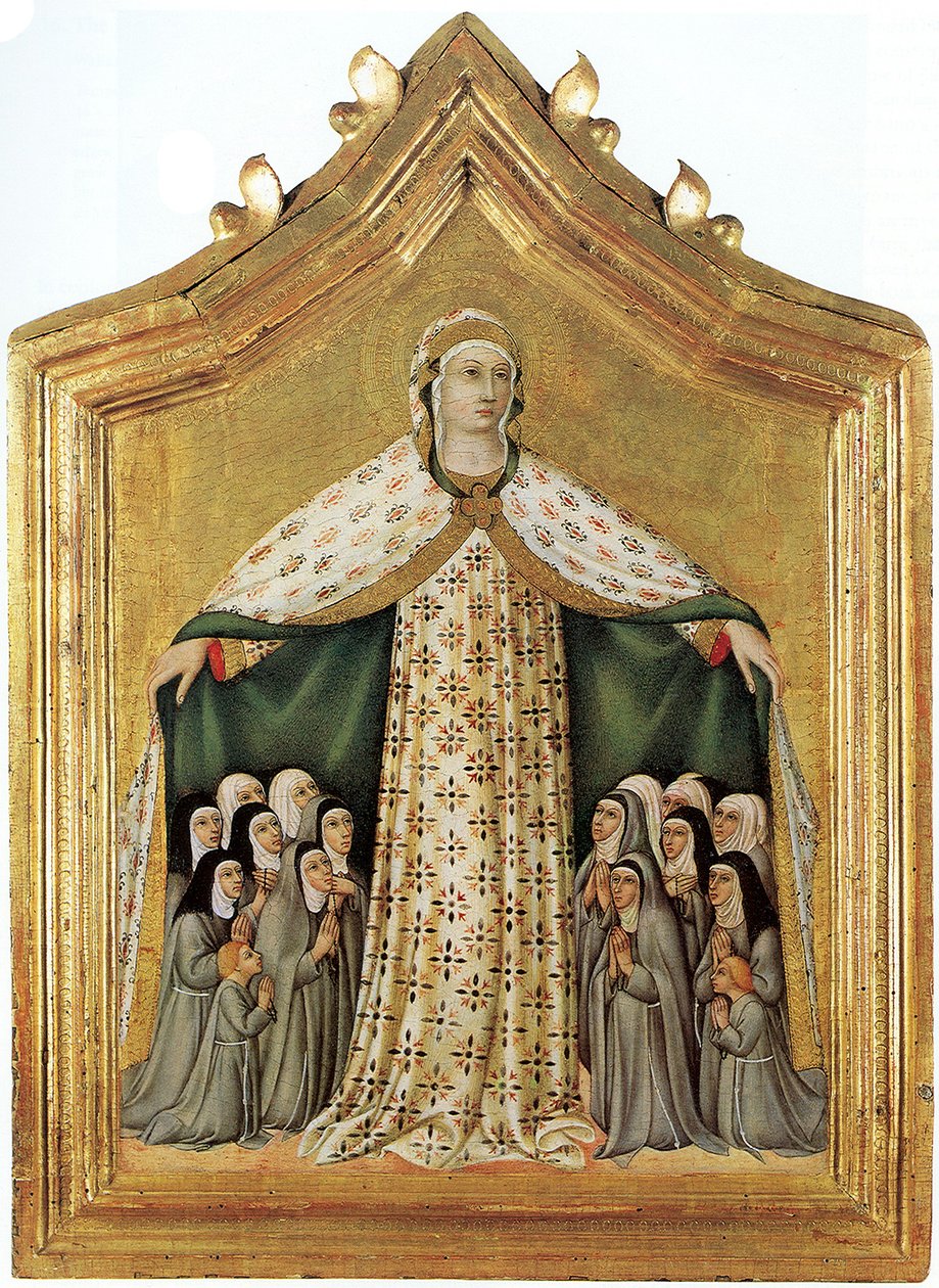 Madonna of Mercy Madonna of Mercy, 40. léta 14. století od Sano di Pietro