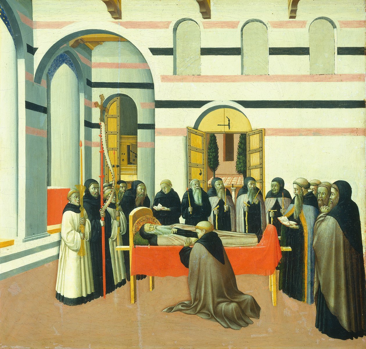 Smrt svatého Antonína, c. 14301435 od Sano di Pietro