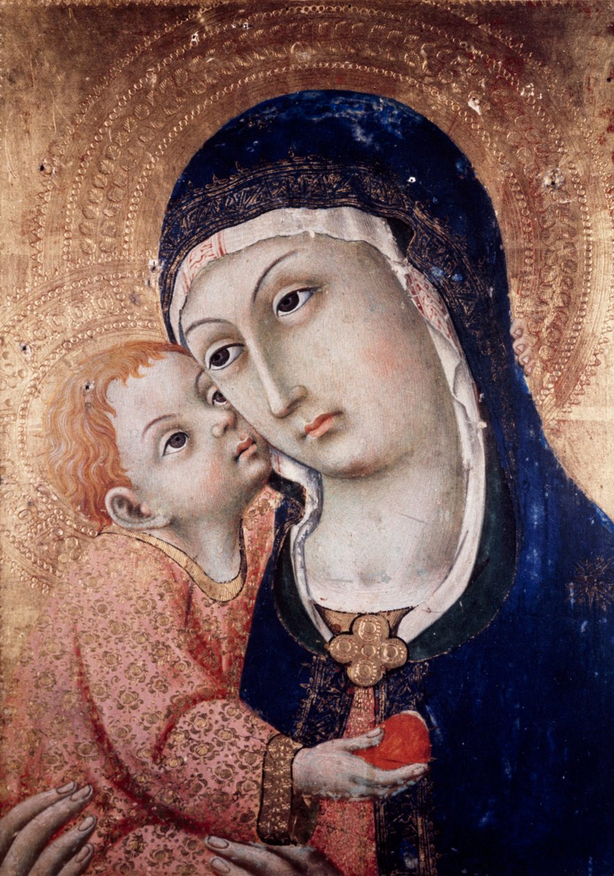 Madonna s dítětem od Sano di also Ansano di Pietro di Mencio Pietro