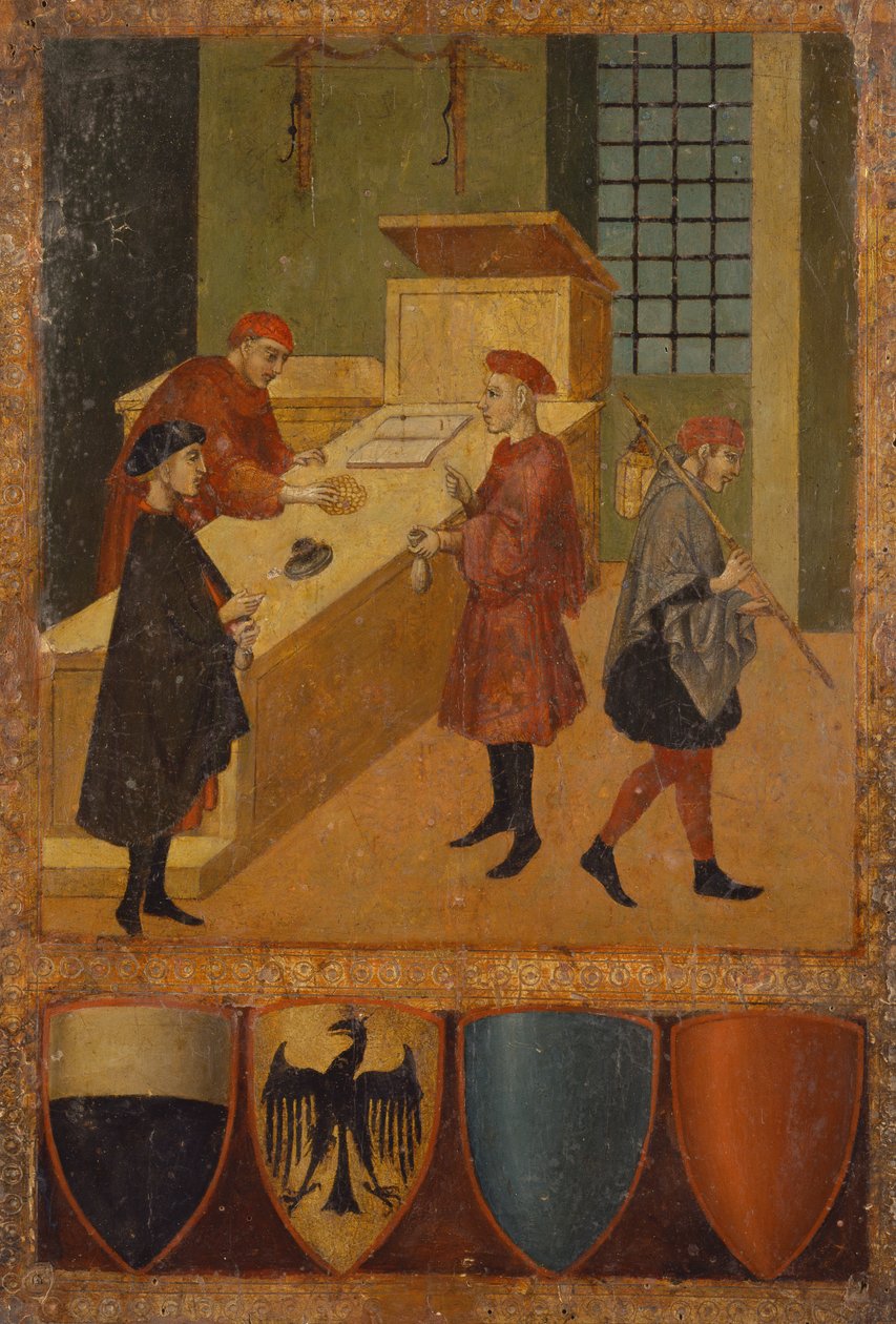 Platby zaměstnanců hl od Sano di also Ansano di Pietro di Mencio Pietro
