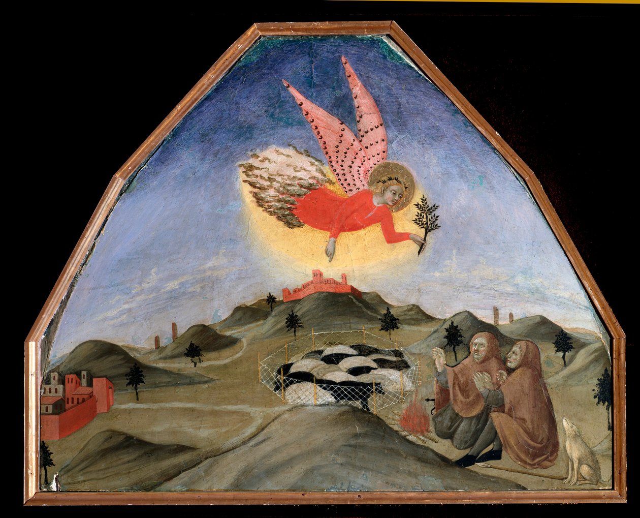 Zvěstování pastýřům - Malba od Sano di also Ansano di Pietro di Mencio Pietro