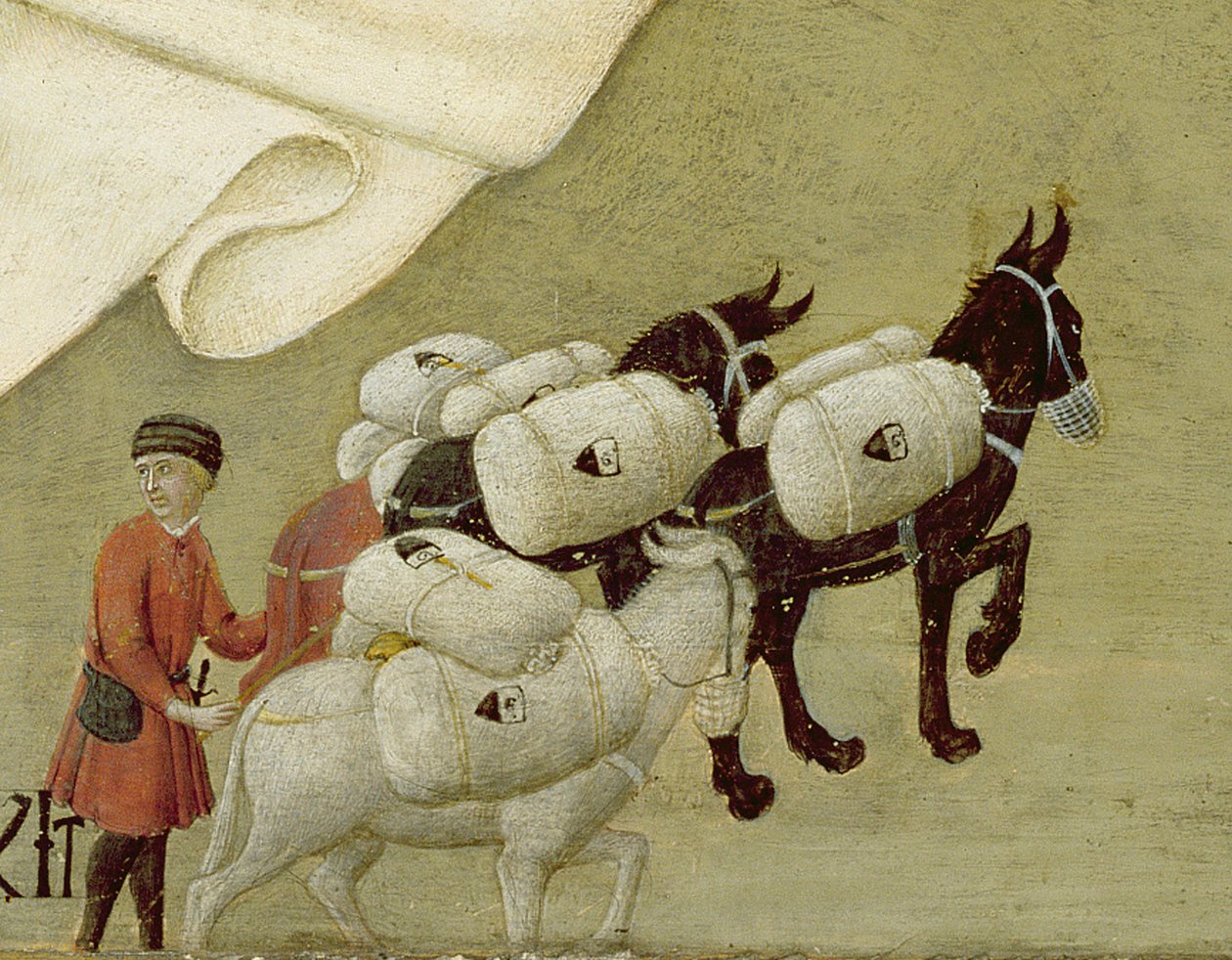 Zjevení Panny Marie papeži Kalixtovi III. (1378-1458) 1455-58 (olej na panelu) (detail 169574) od Sano di also Ansano di Pietro di Mencio Pietro