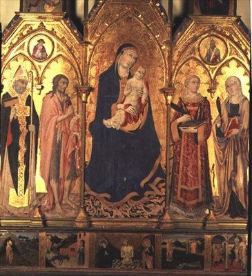 Madona s dítětem od Sano di also Ansano di Pietro di Mencio Pietro