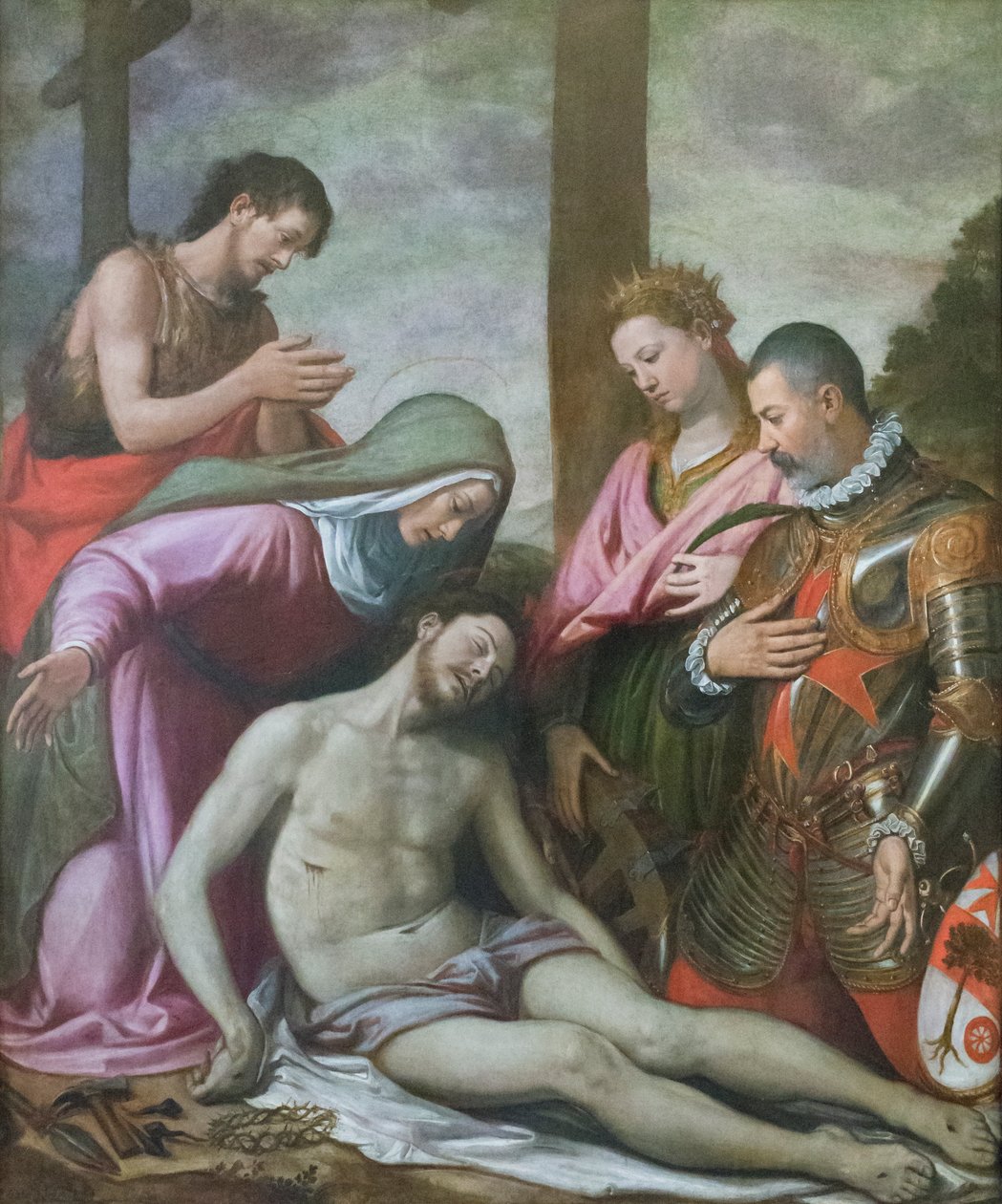 Kristuksen laskeutuminen, n. 1592 (öljy puulle od Santi di Tito
