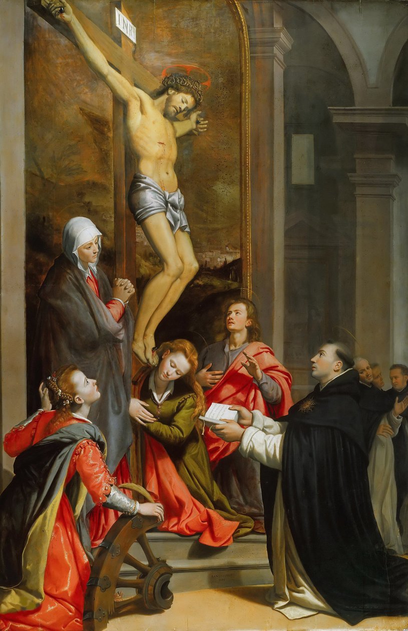 Vidění svatého Tomáše Akvinského, 1593. od Santi di Tito