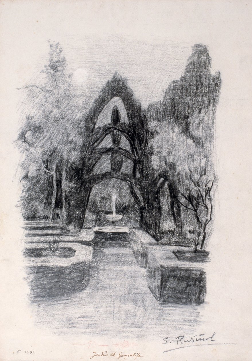 Zahrady Generalife od Santiago Rusiñol