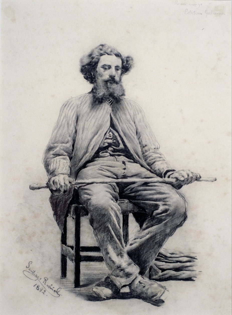 Sedící muž od Santiago Rusiñol