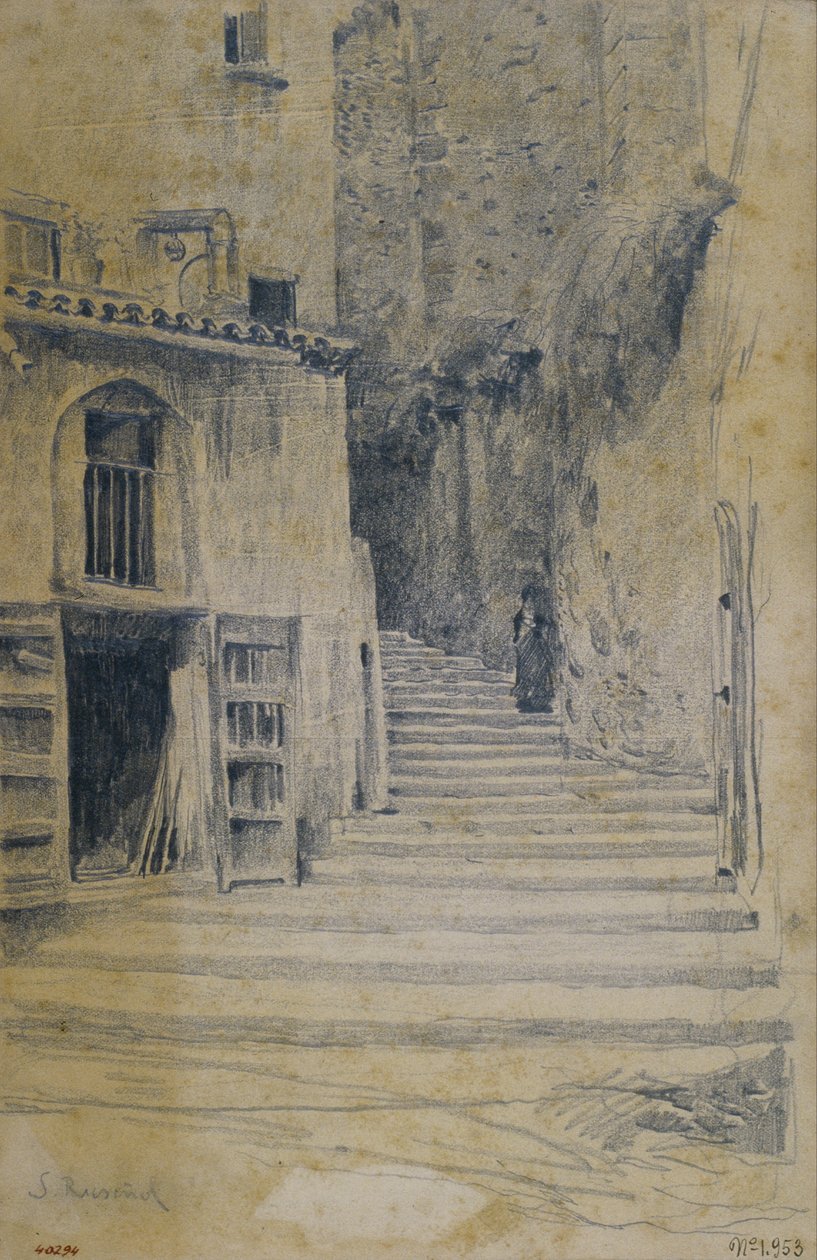 Vesnická ulice. Granada od Santiago Rusiñol
