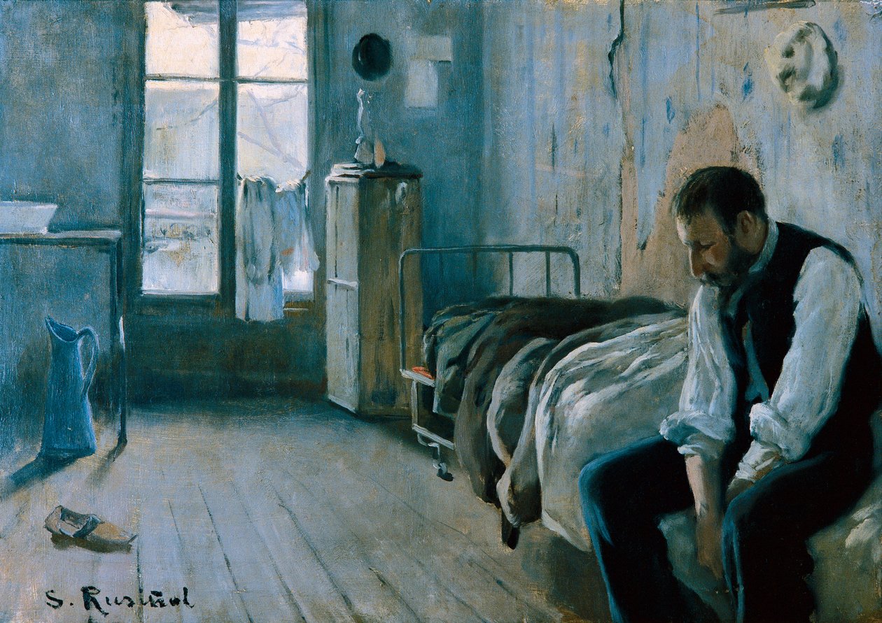 Můj pokoj v Paříži od Santiago Rusinol i Prats