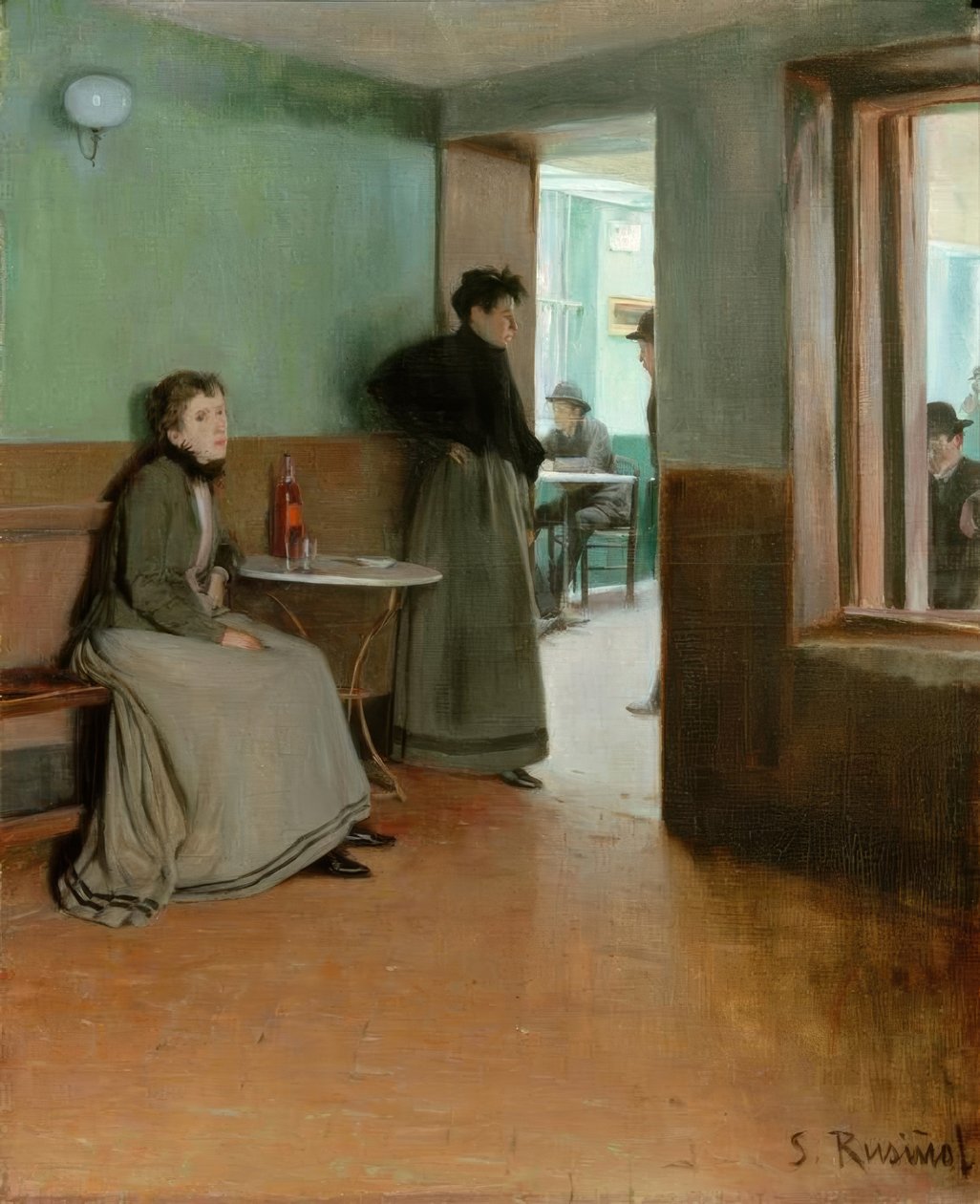 Akvárium (uvnitř kavárny) od Santiago Rusiñol