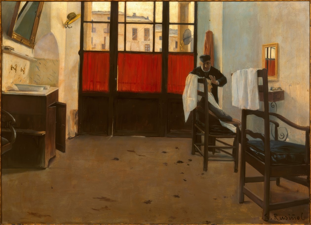 Kadeřník Puigcerdà od Santiago Rusiñol