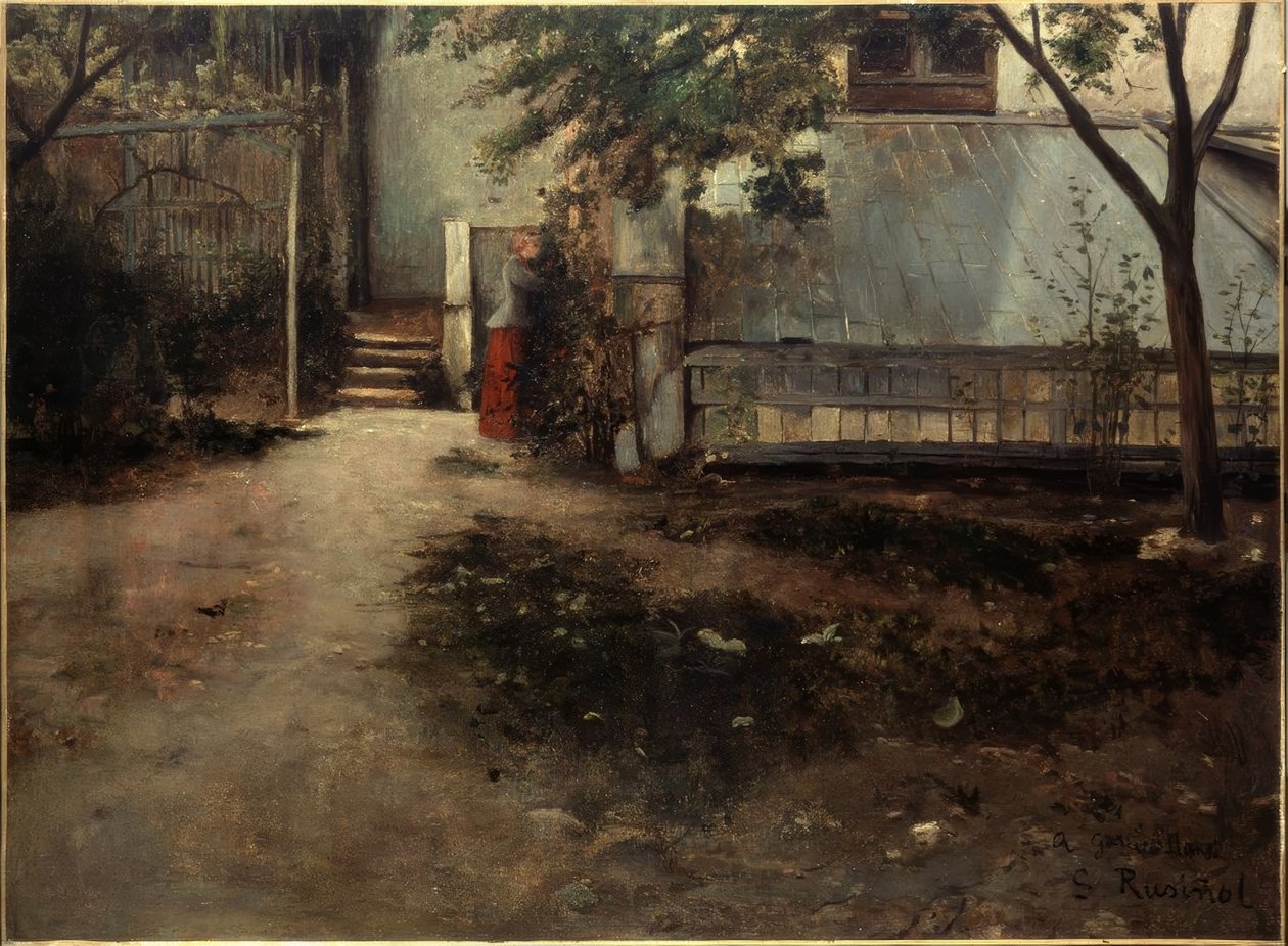 Nádvoří mého domu od Santiago Rusiñol