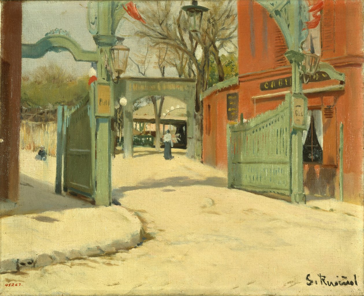 Vstup do parku Moulin de la Galette od Santiago Rusiñol