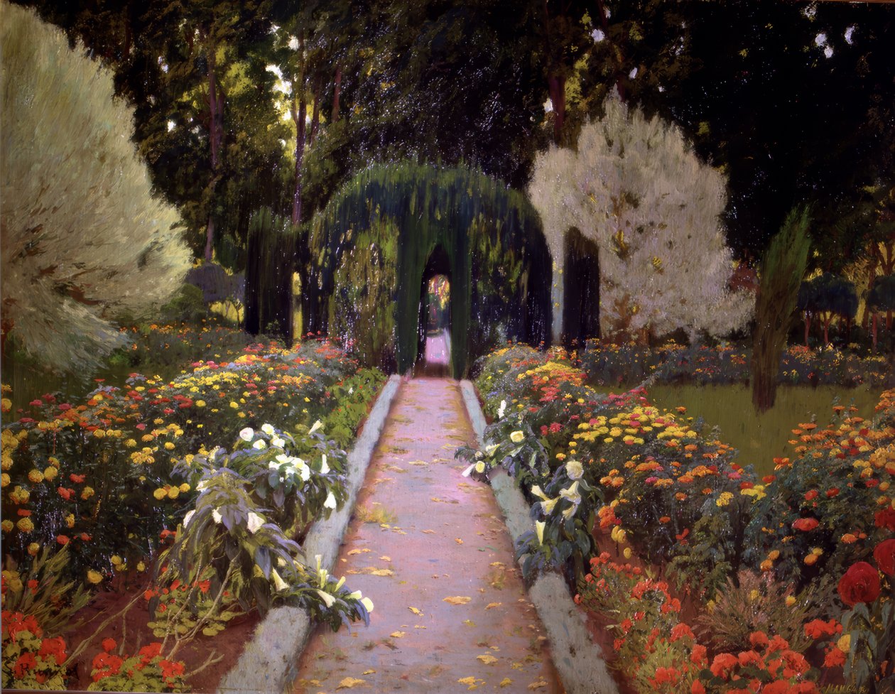 Gardens of Aranjuez (Altán) od Santiago Rusiñol
