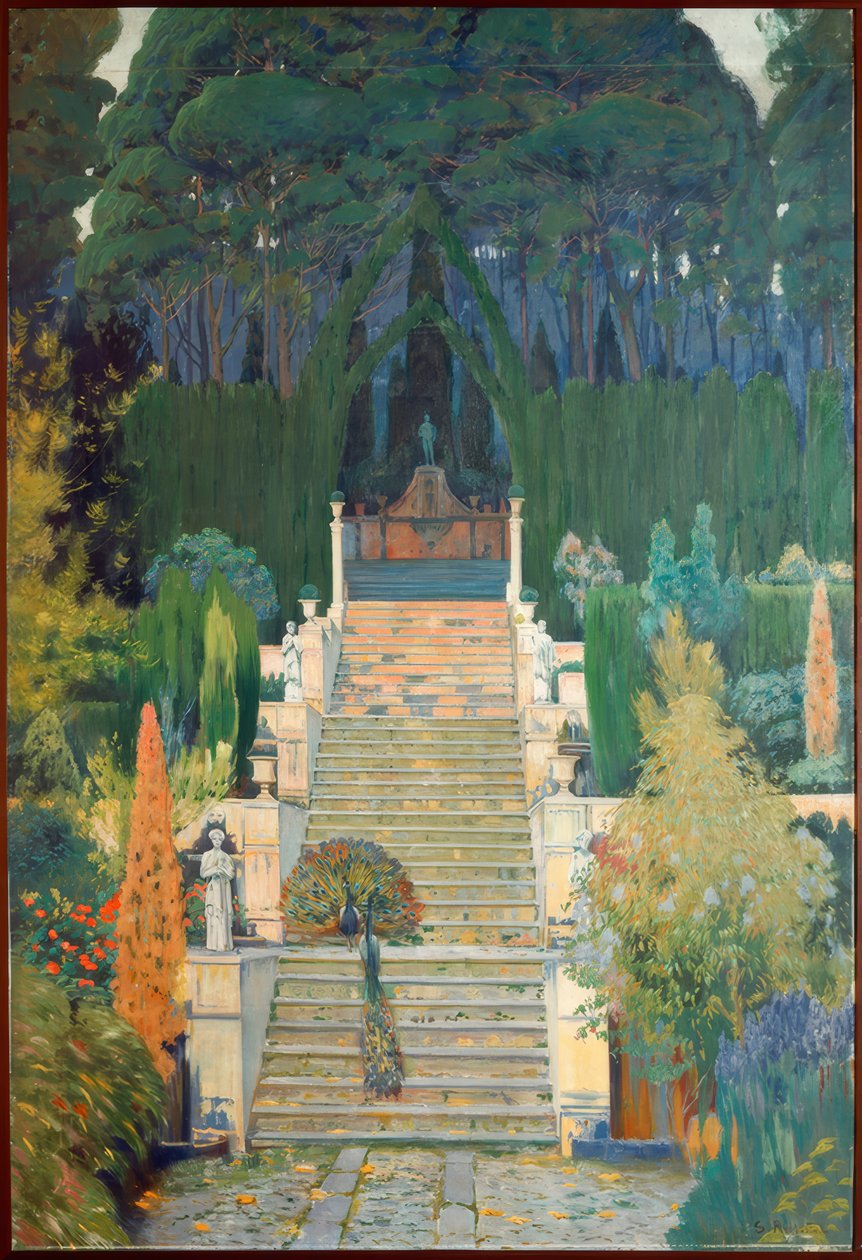 Majestátní zahrada. Raixa II od Santiago Rusiñol